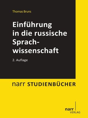 cover image of Einführung in die russische Sprachwissenschaft